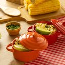 Ver imagem 3 de Kit 60 Molheiras de Bambu Lyor Cumbuca Redonda 8x4cm Petisqueira Pequena