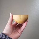 Ver imagem 4 de Kit 60 Molheiras de Bambu Lyor Cumbuca Redonda 8x4cm Petisqueira Pequena