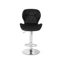 Ver imagem 3 de Conjunto 02 Banquetas Slim Couro Pu Regulagem de Altura - Preta