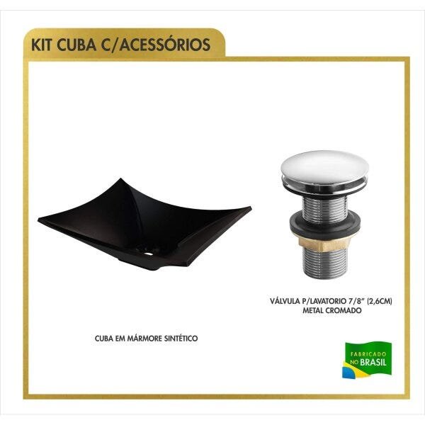 Cuba Lux L38W Folha com Válvula Click de Metal Compace - 3