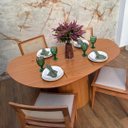 Ver imagem 2 de Mesa de Jantar Cone Organica Thamy 160x90cm Madeira Freijó