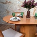 Ver imagem 4 de Mesa de Jantar Cone Organica Thamy 160x90cm Madeira Freijó
