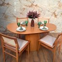 Ver imagem 3 de Mesa de Jantar Cone Organica Thamy 160x90cm Madeira Freijó
