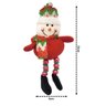 Conjunto 4 Bonecos Pelúcia Pendente Natal Perna Miçanga 15cm - 3