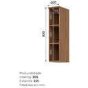 Ver imagem 2 de Armário Aéreo Nicho 20 Cm Requinte Nature – Henn