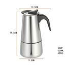 Ver imagem 4 de Cafeteira Italiana Aço Inox 300ml 6 Xícaras Cafezinho
