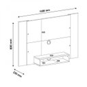 Ver imagem 4 de Sala de Estar com Painel para TV até 40 Polegadas Mesa de Centro Saara e Aparador Creta Bege