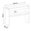 Ver mais imagens de Sala de Estar com Painel para TV até 40 Polegadas Mesa de Centro Saara e Aparador Creta Bege