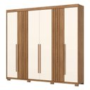 Ver imagem 2 de Guarda Roupa Casal Ambiente Norton 6 Portas Nature Off White - Henn