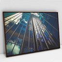 Ver imagem 2 de Quadro Decorativo em Canvas Arquitetura Ângulo Visual dos Prédios TaColado Moldura Madeira 120 x 80c