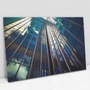 Ver imagem 1 de Quadro Decorativo em Canvas Arquitetura Ângulo Visual dos Prédios TaColado Moldura Madeira 120 x 80c
