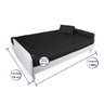 Sofá Cama Paris Ripado Branco Acquablock Azul Royal Madeira Nobre - 5