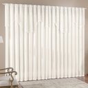 Ver imagem 1 de Cortina 3,00m X 2,50m Momento Sala Quarto Renda com Microfibra P Varão Palha