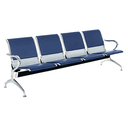 Ver imagem 1 de Cadeira Longarina 4 Lugares Cromada C/ Estofado Colors