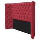 Ver imagem 2 de Kit Cabeceira e Calçadeira Baú Casal Everest P02 140 cm para cama Box Suede - Doce Sonho Móveis KIT
