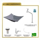 Ver imagem 4 de Kit Cuba L38 Torneira Link 1062 Metal Válvula 1 Polegada Sifão Pvc Flexível Compace