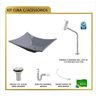 Kit Cuba L38 Torneira Link 1062 Metal Válvula 1 Polegada Sifão Pvc Flexível Compace - 4
