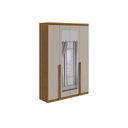 Ver imagem 4 de Guarda Roupa Solteiro 4 Portas e 2 Gavetas C/ Espelho Alonzo New Branco - Lopas