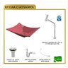 Kit Cuba L38 Torneira Link 1062 Metal Válvula 1 Polegada Sifão Pvc Flexível Compace - 4
