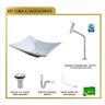 Kit Cuba L38 Torneira Link 1062 Metal Válvula 1 Polegada Sifão Pvc Flexível Compace - 4