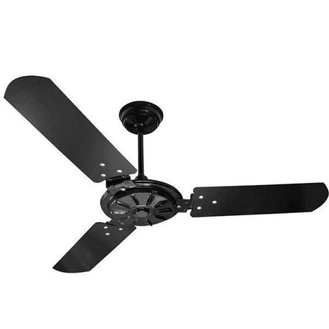 Ventilador de Teto Comercial 150w e 180w Preto Pás Pretas Ventex