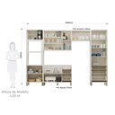 Ver imagem 4 de Cozinha Modulada Compacta 5 Peças sem Tampo Art Luciane Móveis
