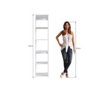 Ver imagem 4 de Estante para Livros Multifuncional com 5 Nichos 1,83 M Cor:branco