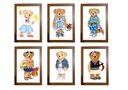 Ver imagem 1 de Kit Quadro Decorativo Ursa Rl Polo Rauph Lauren Quarto Criança Bebê Enxoval