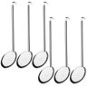 Kit 6 Escumadeiras Fritura Grande Cozinha Industrial Pastel Espumadeira Aço Inox - 1