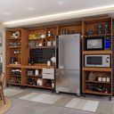 Ver imagem 2 de Cozinha Completa Sophia 14 Portas 2 Gavetas Marrom/nude - Panorama Móveis