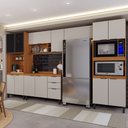 Ver imagem 1 de Cozinha Completa Sophia 14 Portas 2 Gavetas Marrom/nude - Panorama Móveis