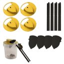 Ver imagem 1 de Ratoeira Mecanismo de Captura Kit 4 Uni Pega Rato Lavavel Roedor Camundongo Ratazana Quintal Eficien