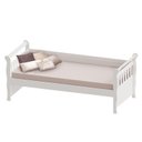 Ver imagem 4 de Quarto de Bebê Ariel 3 Portas Berço Mirelle com Colchão e Cama Babá Julia Branco Brilho – Carolina