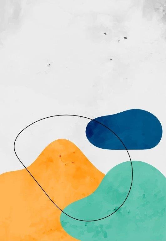 Kit com 3 Quadros Arte Abstrata em Lona 40x60cm - 4