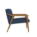Ver imagem 6 de Kit 2 Poltronas Decorativas Madeira Maciça Tecido Algodão Flávia