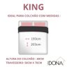 Jogo de Cama King 400 Fios Prata Ponto Palito 4 Peças - 4