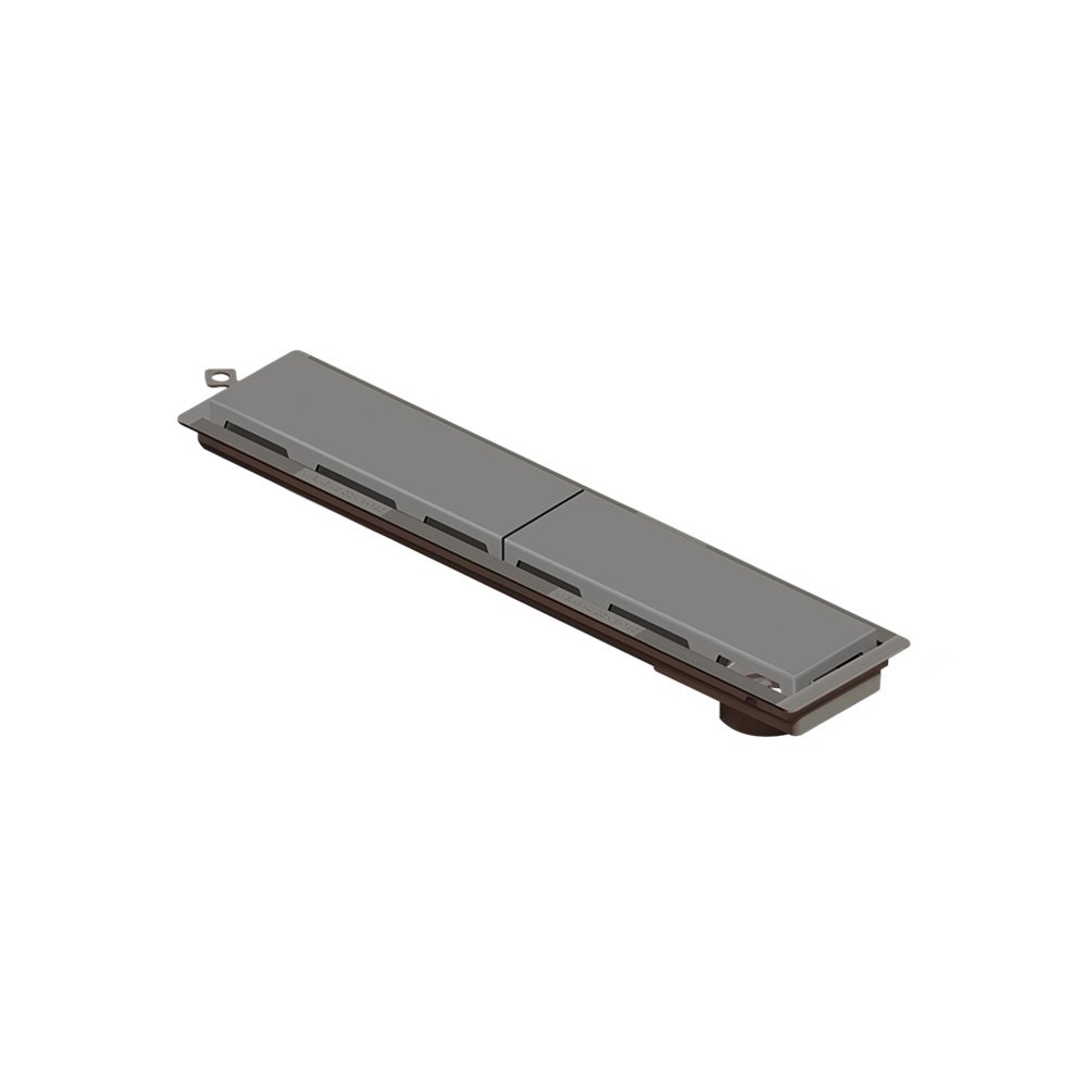 Ralo Linear Novii Seco 4216 50cm Saída na Extremidade com Tampa Cinza Cinza 4216 - 1