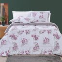 Ver imagem 1 de Cobertor Queen Size Grosso 200 Fios Nyla Dupla Face Estampado Luxuoso:ROSA