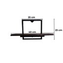 Ver imagem 3 de Nicho Industrial Suspenso Cozinha Prateleira Suspensa Suporte Pinus
