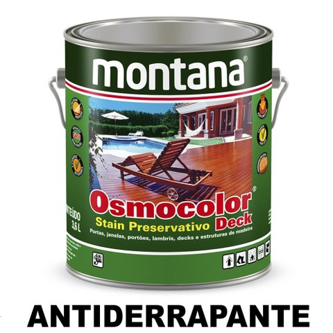 Stain Osmocolor Montana Antiderrapante Castanho 3,6l 33c083110