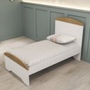 Ver imagem 6 de Conjunto Quarto Bebê Berço Americano 3 em 1 Eloá Cômoda com Fraldário 100% MDF Branco com Bétula