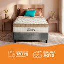 Ver imagem 5 de Cama Box Solteiro Cinza + Colchão Molas Ensacadas Pillow In Zidi Houston 88x188x65cm