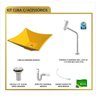 Kit Cuba L30 Torneira Link 1062 Metal Válvula 1 Polegada Sifão Pvc Flexível Compace - 3