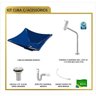 Kit Cuba L30 Torneira Link 1062 Metal Válvula 1 Polegada Sifão Pvc Flexível Compace - 3