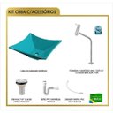 Ver imagem 3 de Kit Cuba L30 Torneira Link 1062 Metal Válvula 1 Polegada Sifão Pvc Flexível Compace