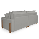 Ver imagem 5 de Sofá Retrátil e Reclinável Dubai com Molas Ensacadas, 2,50m. (cinza).