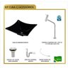 Kit Cuba L30 Torneira Link 1062 Metal Válvula 1 Polegada Sifão Pvc Flexível Compace - 7