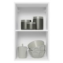 Ver imagem 7 de Armário Aéreo 100% Mdf 40 Cm 1 Porta Branco/preto Acordes M