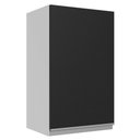 Ver imagem 1 de Armário Aéreo 100% Mdf 40 Cm 1 Porta Branco/preto Acordes M