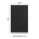 Ver mais imagens de Armário Aéreo 100% Mdf 40 Cm 1 Porta Branco/preto Acordes M